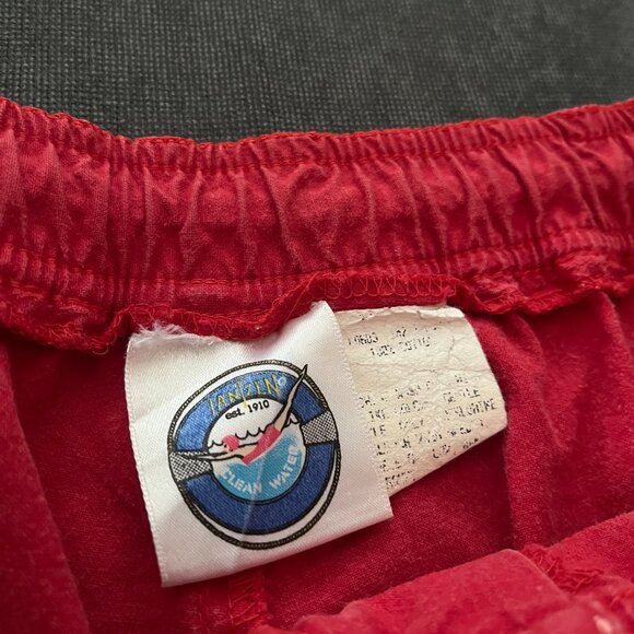Jantzen Vintage Red Cotton Shorts (M) - Picture 5 of 5